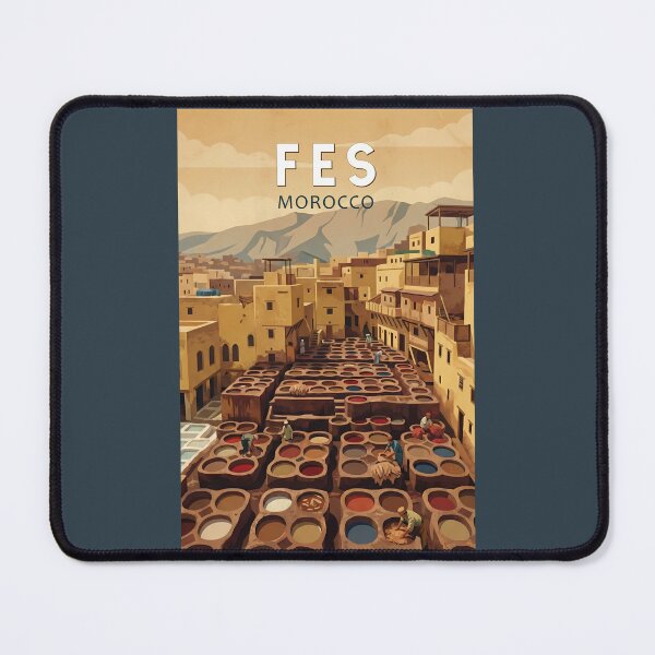 Item preview, Fes Morocco Illustration Travel Art Vintage designed and sold by KrisSidDesigns.
