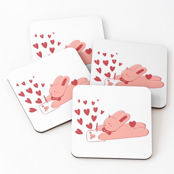 Item preview, Bunny Writing a Love Letter – Cute Valentine Illustration designed and sold by ChiaraAless.