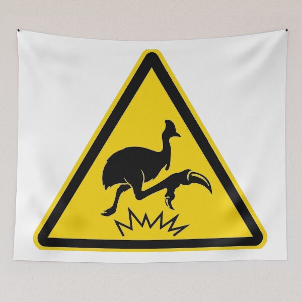Item preview, Do Not Pet The Cassowary Warning Sign designed and sold by Petzzz.