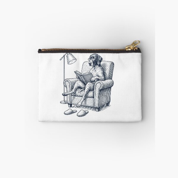 Item preview, Vintage German Shorthaired Pointer Read Book Dog Mom Dad designed and sold by DoodleTortle.