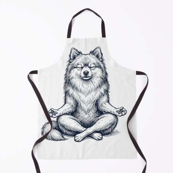 Item preview, Vintage German Spitz Yoga Lotus Meditation Dog Lover designed and sold by DoodleTortle.