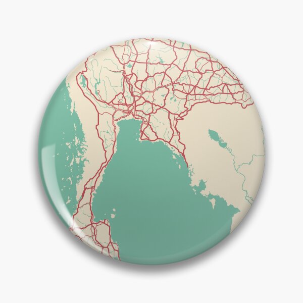 Item preview, Thailand Map Illustration Travel Gift designed and sold by MapsByLeo.