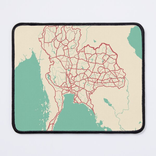 Item preview, Thailand Map Illustration Travel Gift designed and sold by MapsByLeo.