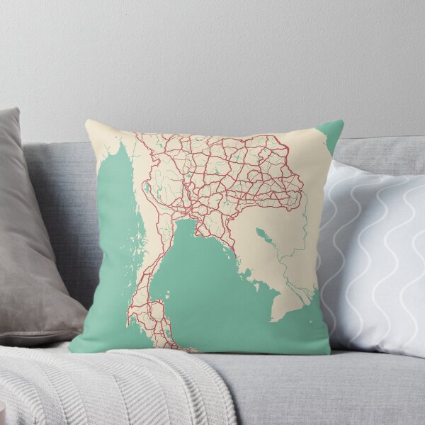 Item preview, Thailand Map Illustration Travel Gift designed and sold by MapsByLeo.