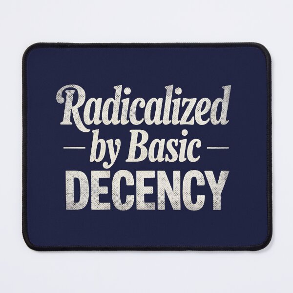 Item preview, Radicalized by Basic Decency Vintage Typography Shirt designed and sold by phiawdesign9.