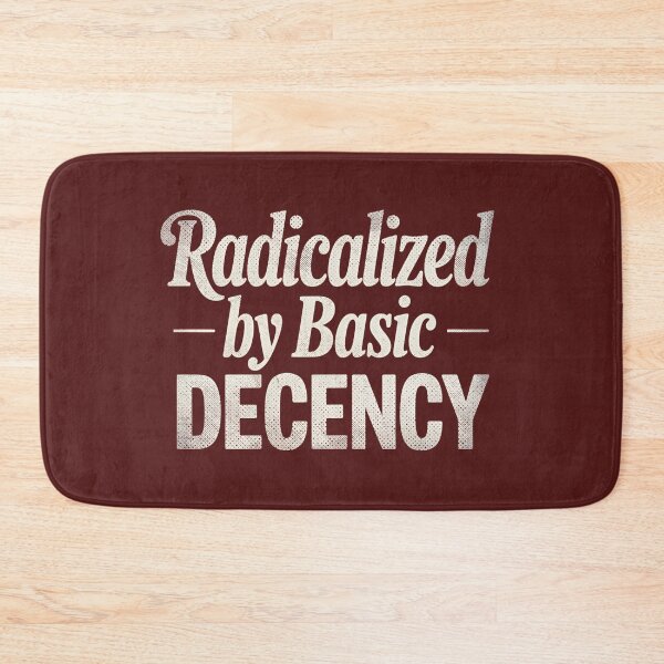 Item preview, Radicalized by Basic Decency Vintage Typography Shirt designed and sold by phiawdesign9.