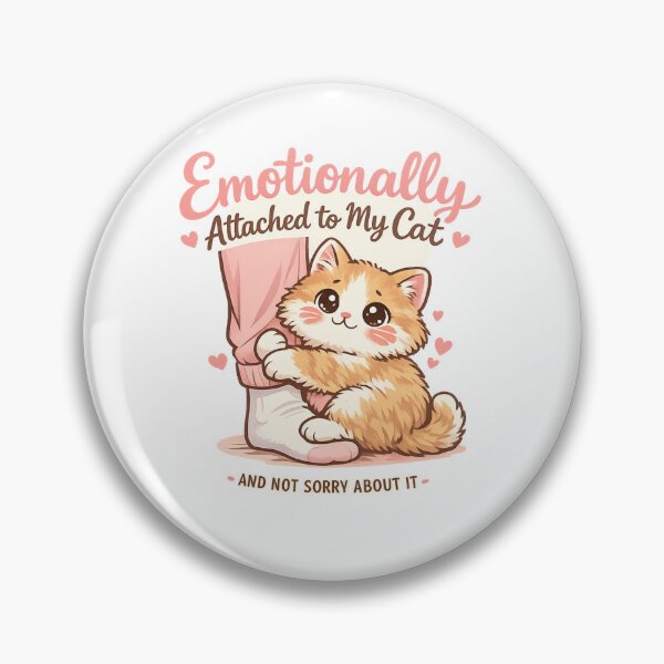 Item preview, Emotionally Attached To My Cat Cute Funny Cat Lover Design designed and sold by BShop20 – Cute Funny Tees & Gifts.