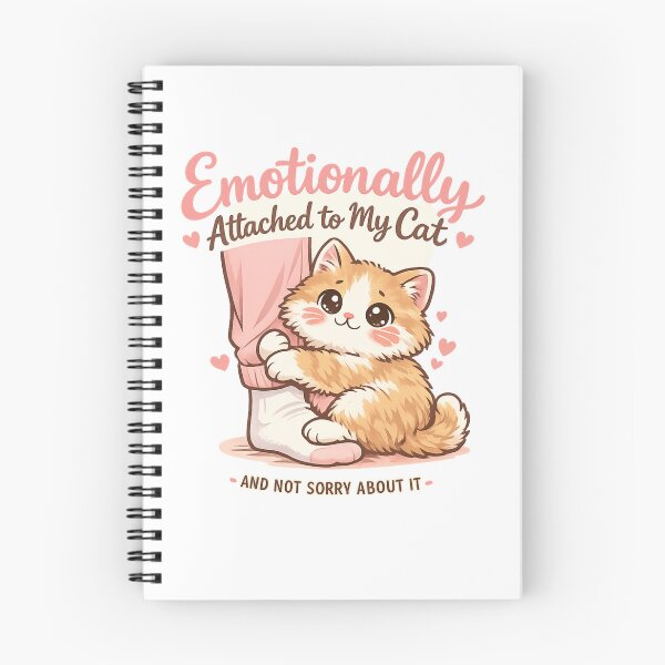Item preview, Emotionally Attached To My Cat Cute Funny Cat Lover Design designed and sold by BShop20 – Cute Funny Tees & Gifts.