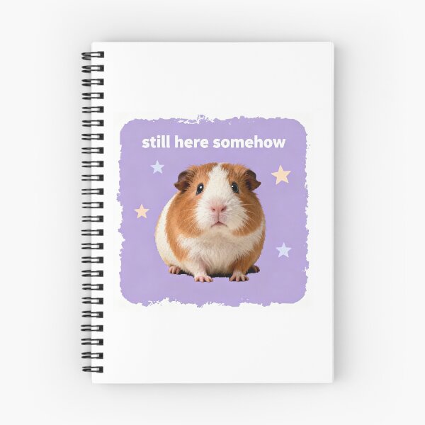 Item preview, Still Here Somehow - Existential Guinea Pig Meme designed and sold by PictorialWhimsy.