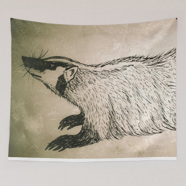 Item preview, Badger Grunge designed and sold by Matt Starr Fine Art .