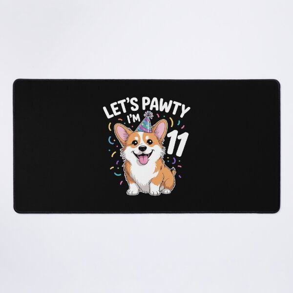 Item preview, 11 Years Old Corgi Dog Lover 11th Birthday Party Outfit Kid designed and sold by MarkLeedsArt.