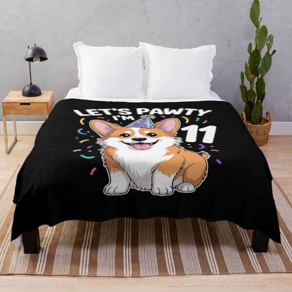 Item preview, 11 Years Old Corgi Dog Lover 11th Birthday Party Outfit Kid designed and sold by MarkLeedsArt.