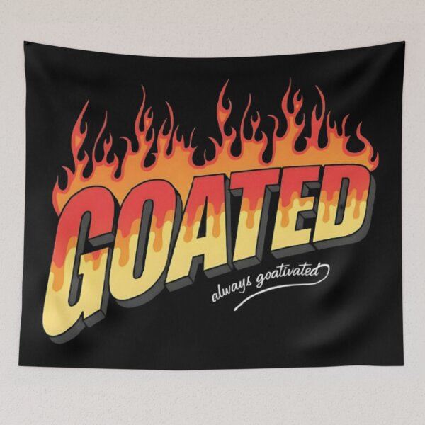 Item preview, Bold Y2K Streetwear Graphic with Melting Orange Flames designed and sold by Goat.Shop-28.