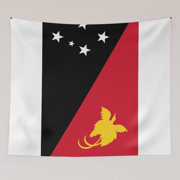 Item preview, Vertical Papua New Guinea Flag Design designed and sold by NTGUILTY.