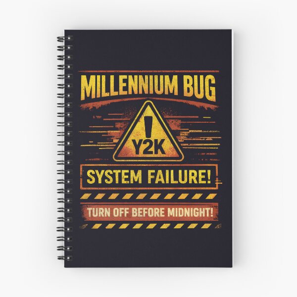 Item preview, Millennium Bug Warning – Y2K System Failure Retro Design designed and sold by phiawdesign9.