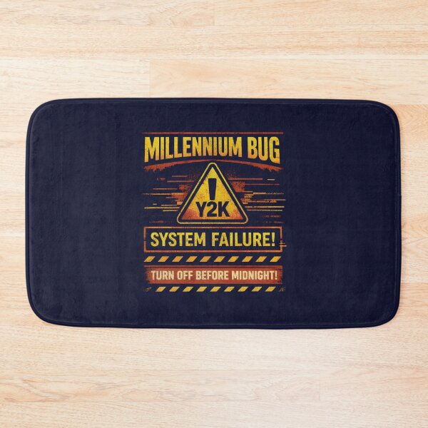 Artikelvorschau, Millennium-Bug-Warnung – Y2K-Systemausfall-Retro-Design entworfen und verkauft von phiawdesign9.