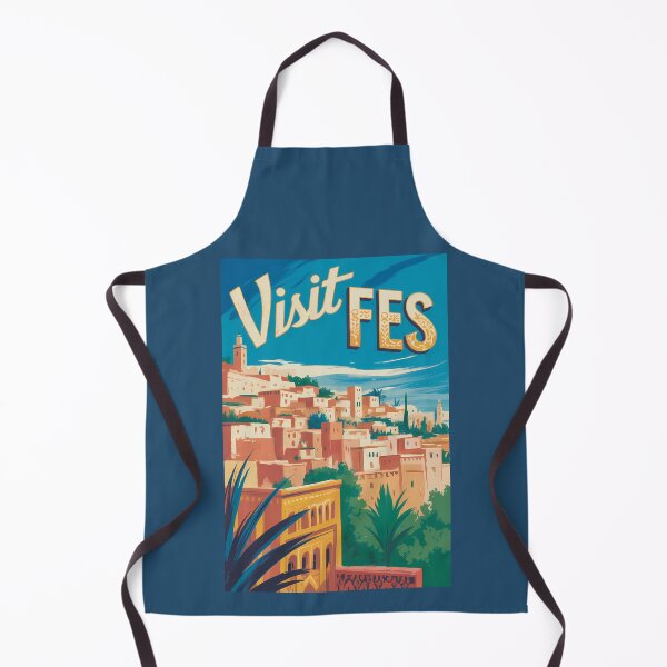 Item preview, Fes Morocco Africa Illustration Travel Art Vintage designed and sold by KrisSidDesigns.