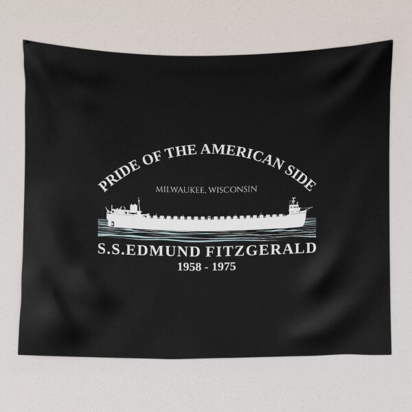 Item preview, Edmund Fitzgerald Side View T-Shirt designed and sold by Rareshirt.