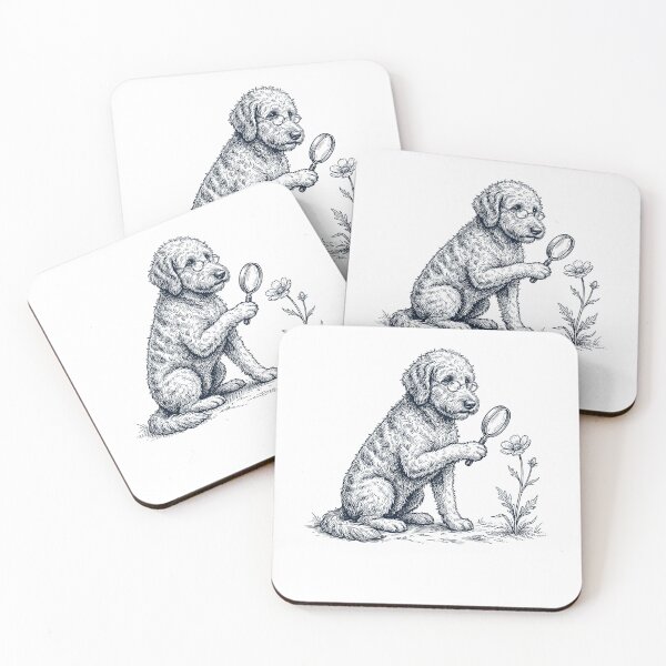 Item preview, Vintage Goldendoodle Botanist Flower Dog Mom Dad designed and sold by DoodleTortle.