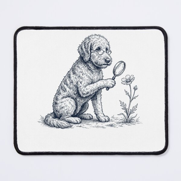 Item preview, Vintage Goldendoodle Botanist Flower Dog Mom Dad designed and sold by DoodleTortle.