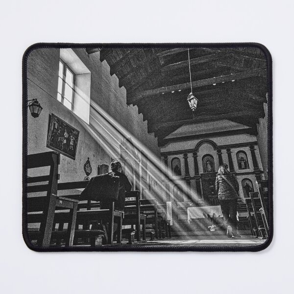 Item preview, Light Rays Tilcara Church Jujuy Black and White Photography designed and sold by Keltoi-art.