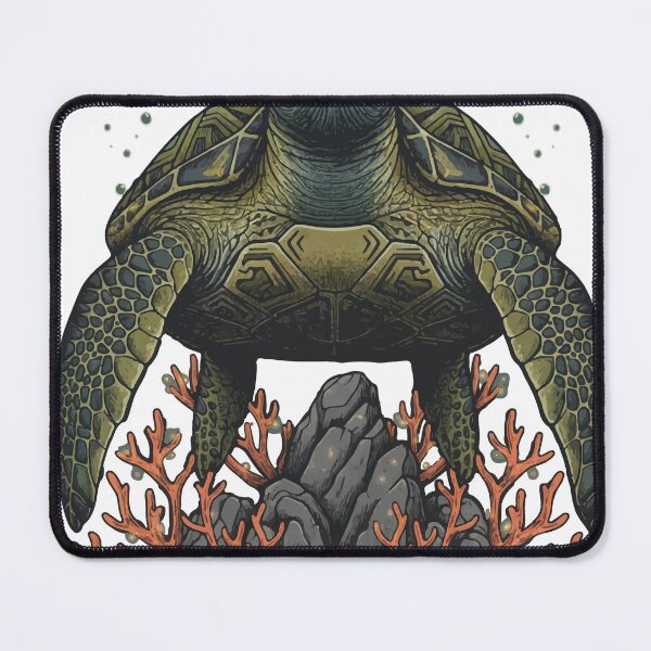 Item preview, Majestic Sea Turtle on Coral Reef designed and sold by PixelStudioBe.