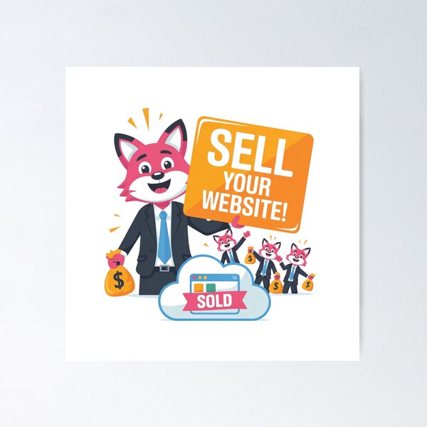 Modern Sell Website Design Poster