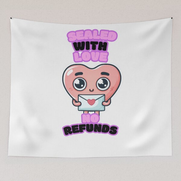 Item preview, Sealed With Love – No Refunds | Funny Valentine’s Sticker & Gift designed and sold by RBCreates.