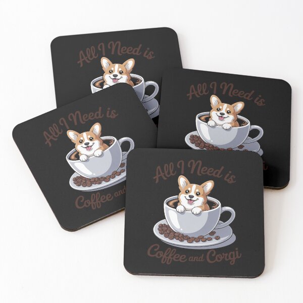 Item preview, All I Need Is Coffee And Corgi Corgffee Cute Pet Owner designed and sold by MarkLeedsArt.