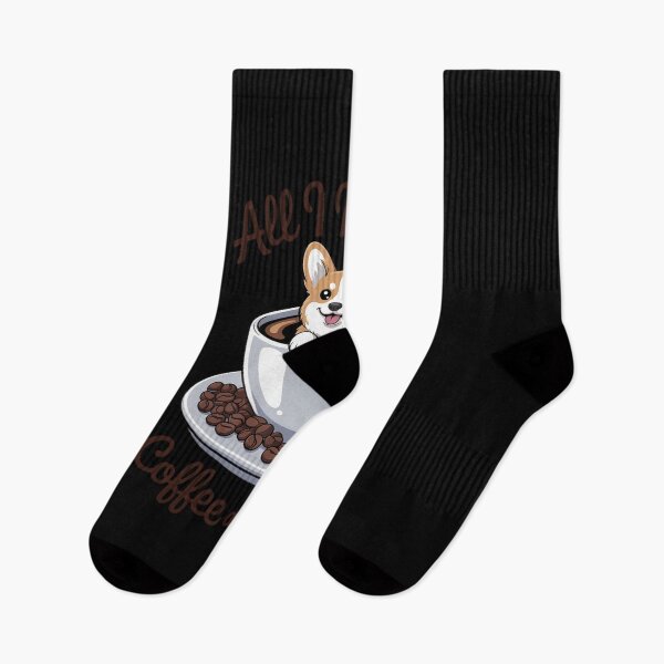 Item preview, All I Need Is Coffee And Corgi Corgffee Cute Pet Owner designed and sold by MarkLeedsArt.