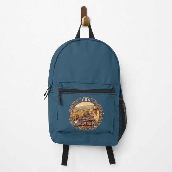 Item preview, Fes Morocco Illustration Travel Art Badge designed and sold by KrisSidDesigns.