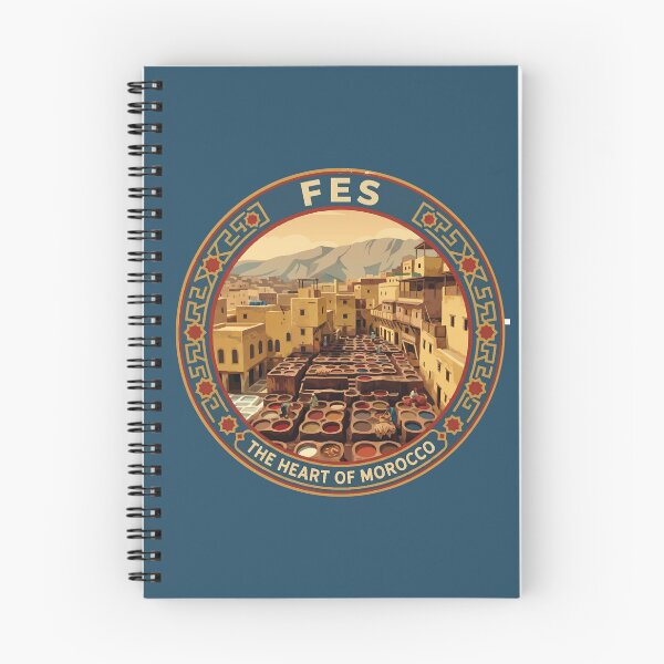 Item preview, Fes Morocco Illustration Travel Art Badge designed and sold by KrisSidDesigns.