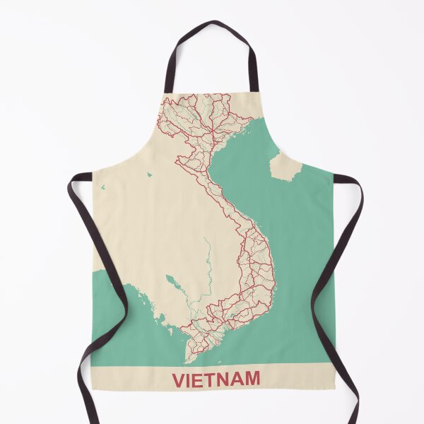 Item preview, Vietnam Map Illustration Travel Gift designed and sold by MapsByLeo.