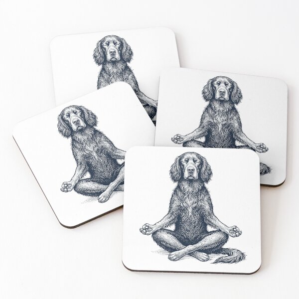 Item preview, Vintage Gordon Setter Yoga Lotus Meditation Dog Lover designed and sold by DoodleTortle.