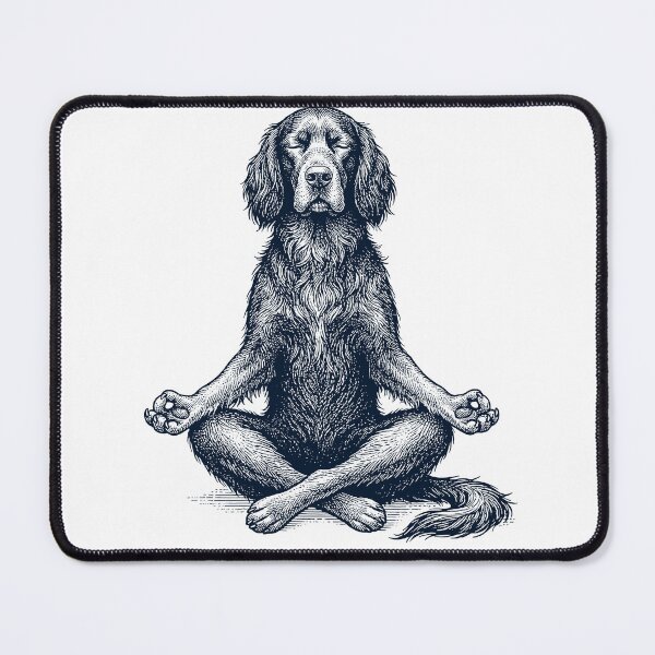 Item preview, Vintage Gordon Setter Yoga Lotus Meditation Dog Lover designed and sold by DoodleTortle.