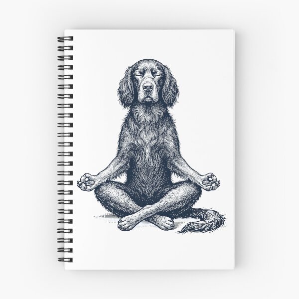 Item preview, Vintage Gordon Setter Yoga Lotus Meditation Dog Lover designed and sold by DoodleTortle.
