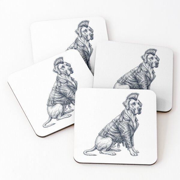 Item preview, Vintage Great Dane Punk Mowhawk Dog Mom Dad designed and sold by DoodleTortle.