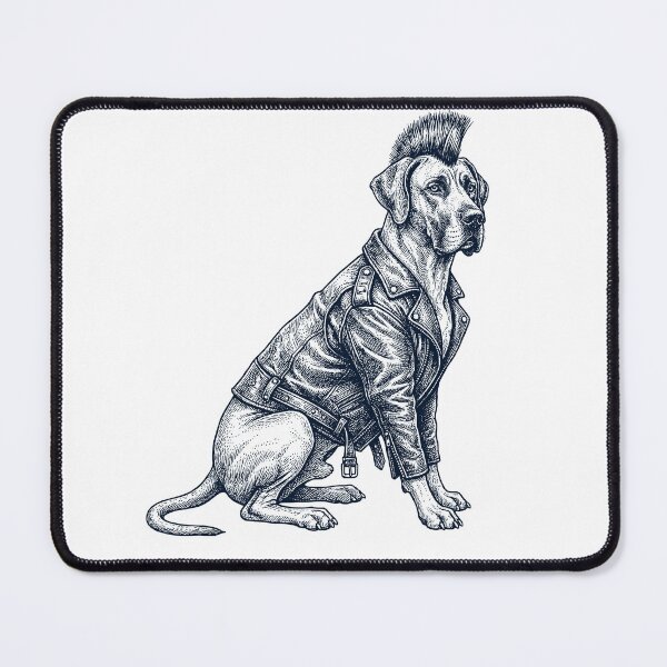 Item preview, Vintage Great Dane Punk Mowhawk Dog Mom Dad designed and sold by DoodleTortle.