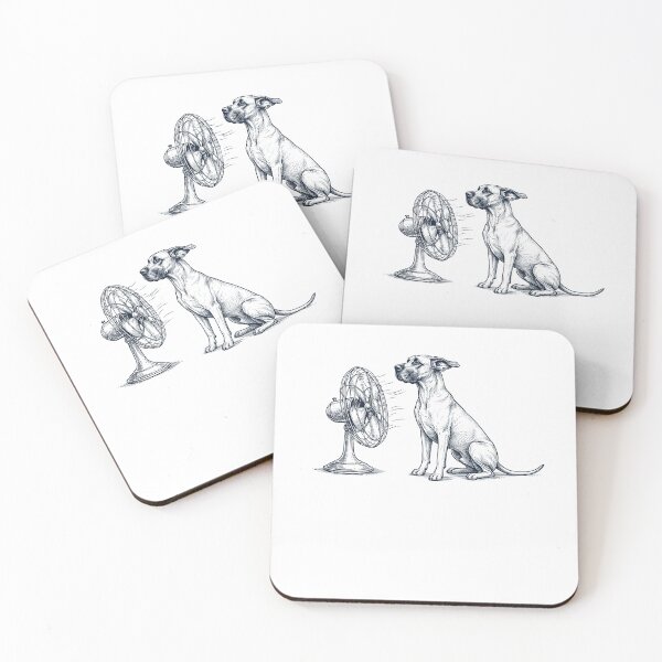 Item preview, Vintage Great Dane With Fan Dog Mom Dad designed and sold by DoodleTortle.