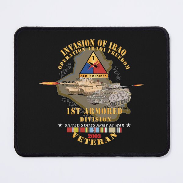 Item preview, Army - 1st Armored Division - OIF - Invasion - 2003 w IRAQ SVC X 300 designed and sold by Military Insignia Products.