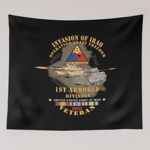 Item preview, Army - 1st Armored Division - OIF - Invasion - 2003 w IRAQ SVC X 300 designed and sold by Military Insignia Products.
