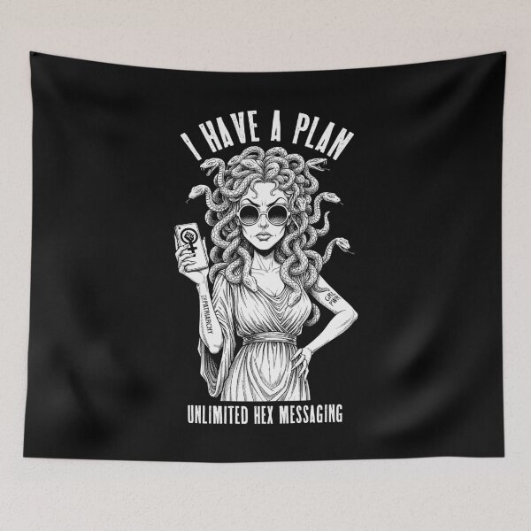 Item preview, Feminist Medusa Funny Unlimited Hex Messaging Plan Woman designed and sold by GrandeDuc.
