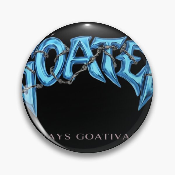 Item preview, Electric Blue Y2K Chrome Logo With Barbed Wire designed and sold by Goat.Shop-28.