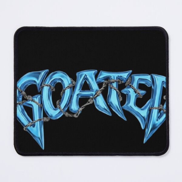 Item preview, Electric Blue Y2K Chrome Logo With Barbed Wire designed and sold by Goat.Shop-28.