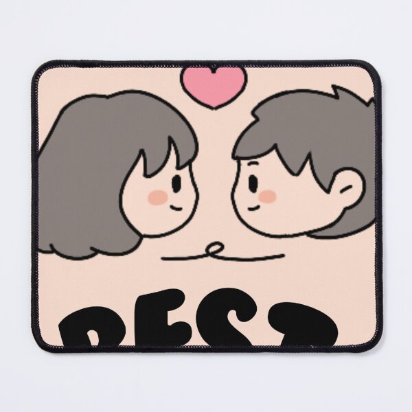 Item preview, Cute Best Couple Kawaii Illustration designed and sold by GunnuDesigns.