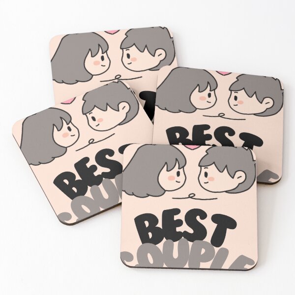 Item preview, Cute Best Couple Kawaii Illustration designed and sold by GunnuDesigns.