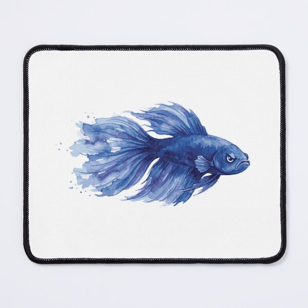 Item preview, Beautiful But Deadly Blue Betta Fish Art designed and sold by Petzzz.