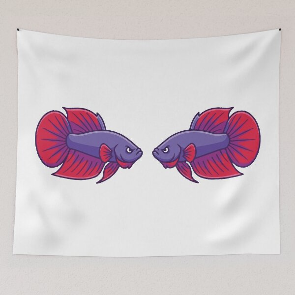 Item preview, Fighting My Demons Betta Fish Mirror Meme designed and sold by Petzzz.