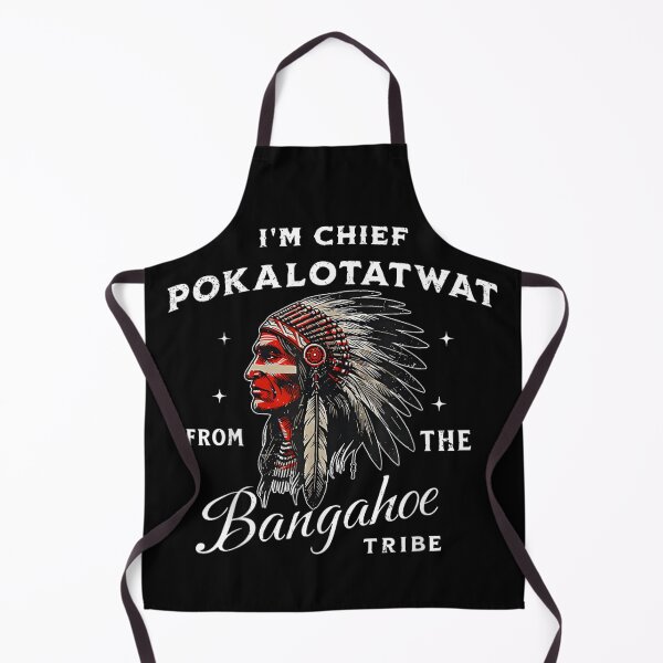 Item preview, Chief Pokalotatwat From The Bangahoe Tribe Funny Sarcastic Parody Warrior Art designed and sold by EricCotanori.