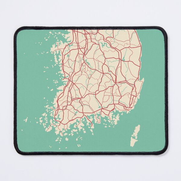 Item preview, South Korea Map Illustration Travel Gift designed and sold by MapsByLeo.